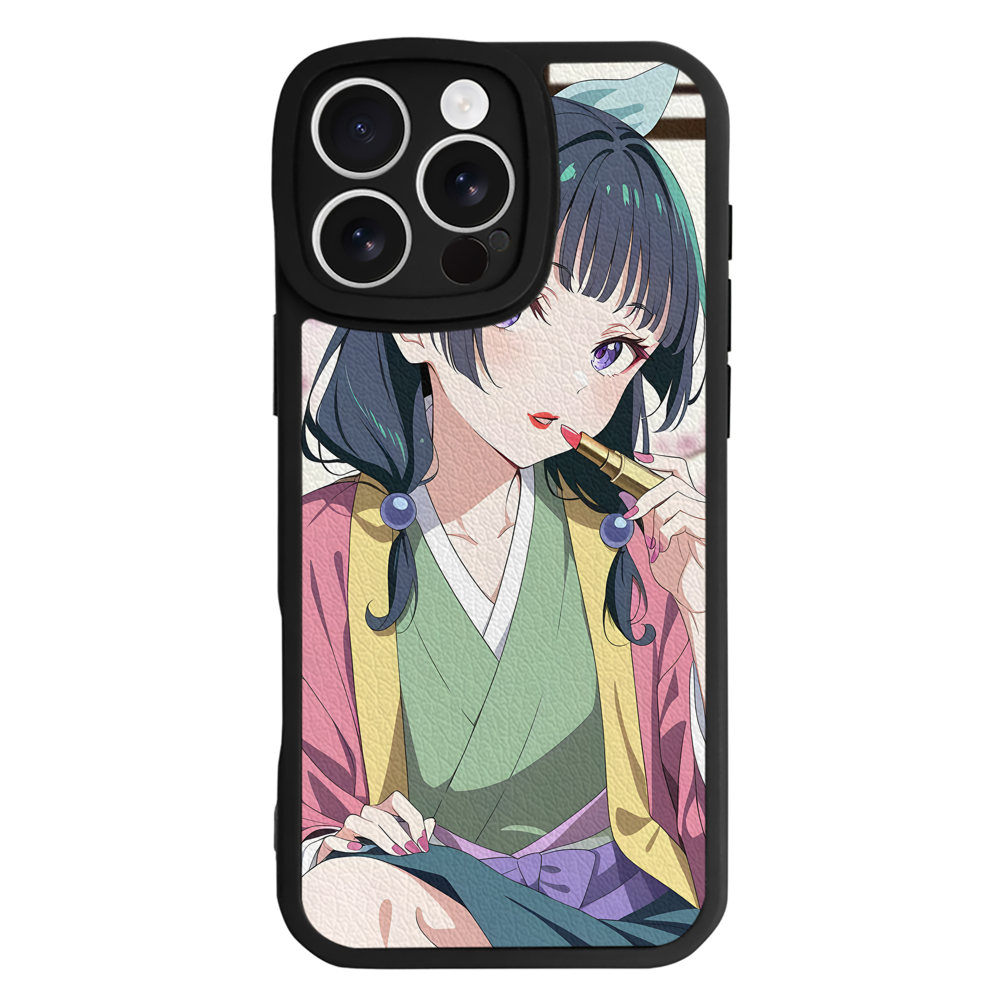 （画像用） 薬屋のひとりごと The Apothecary Diaries 【iPhone 16シリーズ対応】シリコンスマホケース（レザー調） 材質：シリコン